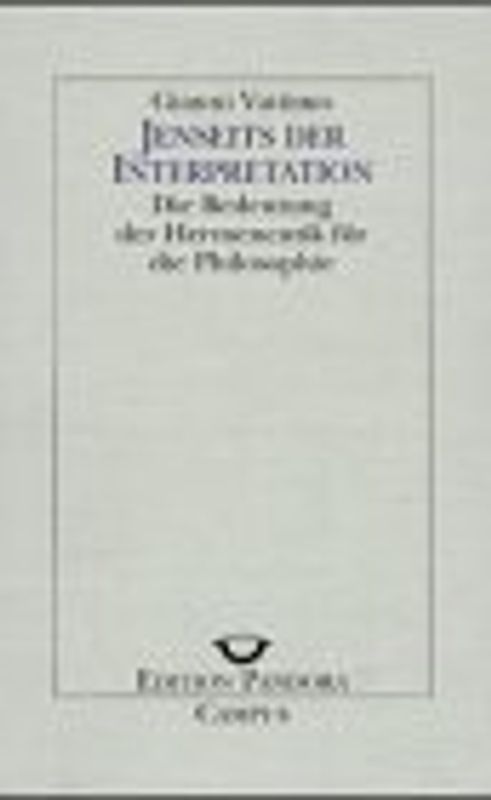 Jenseits der Interpretation