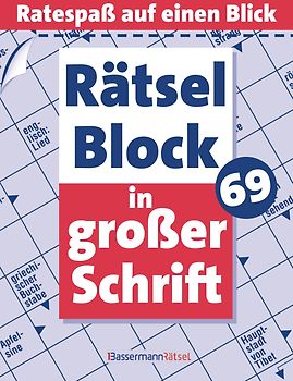 Rätselblock in großer Schrift 69 - 5er VE