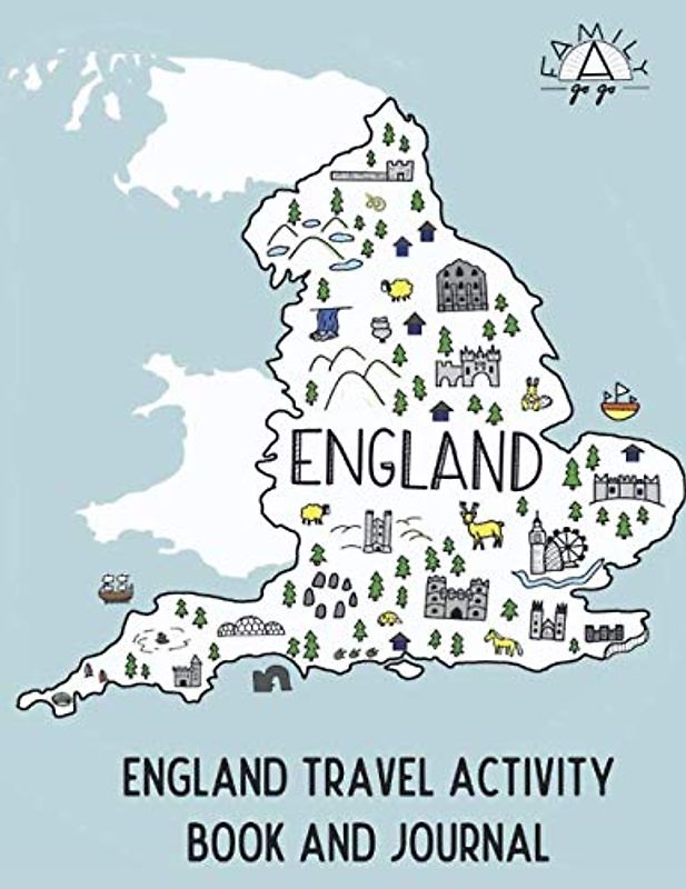 England Travel Activity Book and Journal: For kids!