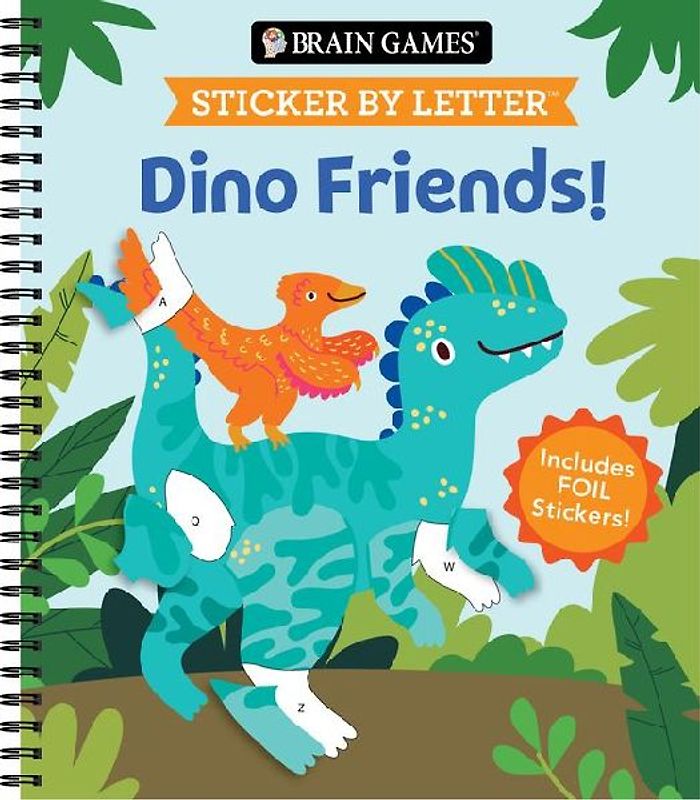 Brain Games - Sticker by Letter: Dino Friends!