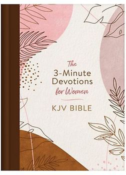 3-Minute Devotions for Women KJV Bible [Rose & Copper Florets]