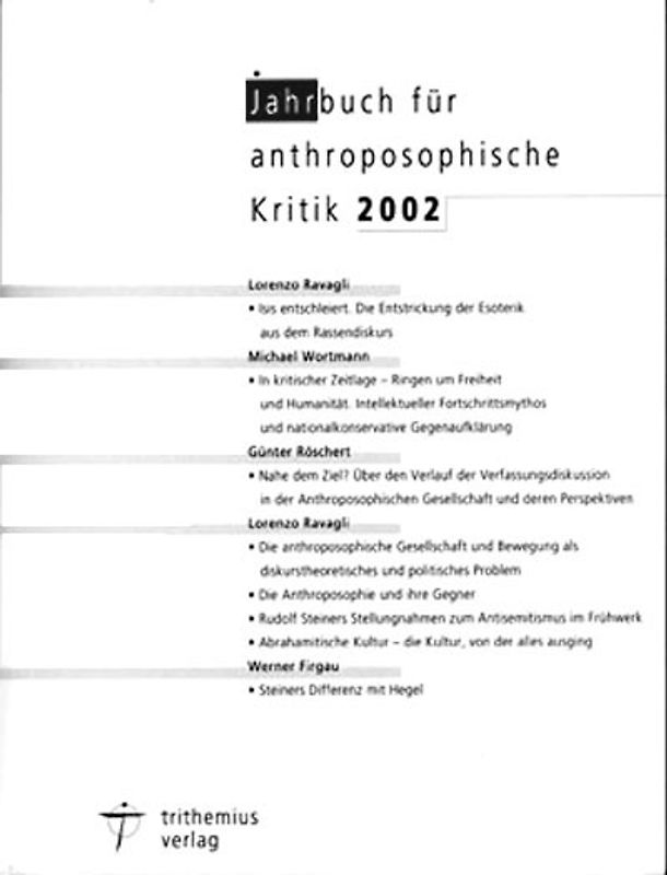 Jahrbuch für Anthroposophische Kritik 2002