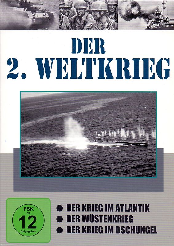 Der 2. Weltkrieg: Vol. 4 - Der Krieg im Atlantik, Der Wüstenkrieg, Der Krieg im Dschungel [3 DVDs] DVD