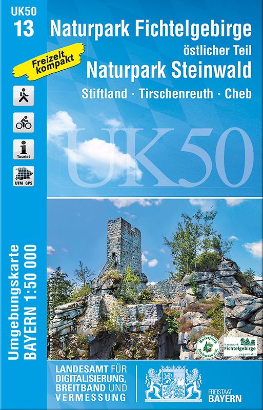 UK50-13 Naturpark Fichtelgebirge, östlicher Teil, Naturpark Steinwald