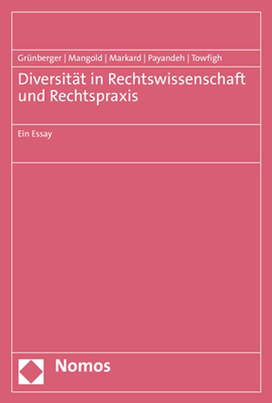 Diversität in Rechtswissenschaft und Rechtspraxis