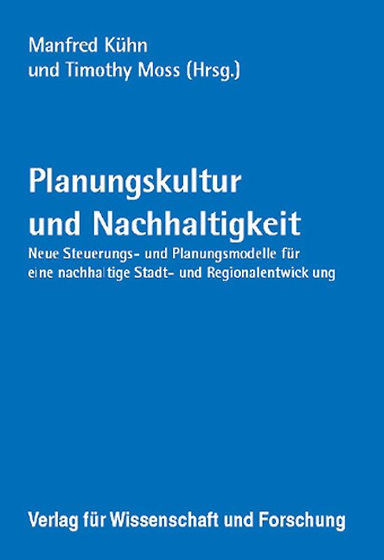 Planungskultur und Nachhaltigkeit