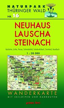 Wanderkarte Neuhaus, Lauscha, Steinach