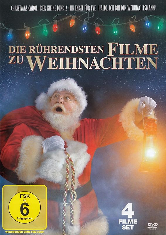 Die rührendsten Filme zu Weihnachten: Christmas Carol - Die Nacht vor Weihnachten / Der kleine Lord 2 / Ein Engel für Eve / Hallo, ich bin der Weihnachtsmann DVD