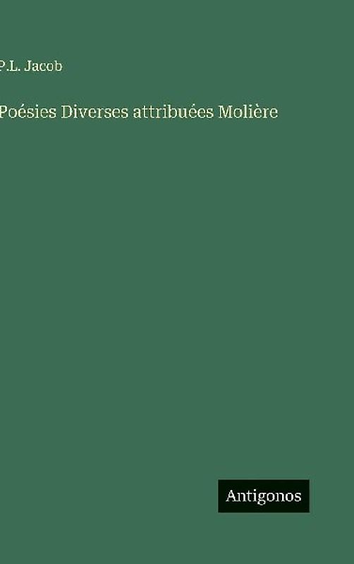 Poésies Diverses attribuées Molière