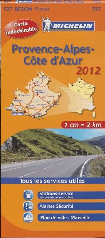 MICHELIN WEGENKAART 527 PROVENCE ALPES COTE D'AZUR 2012 (Regionale kaarten Michelin)