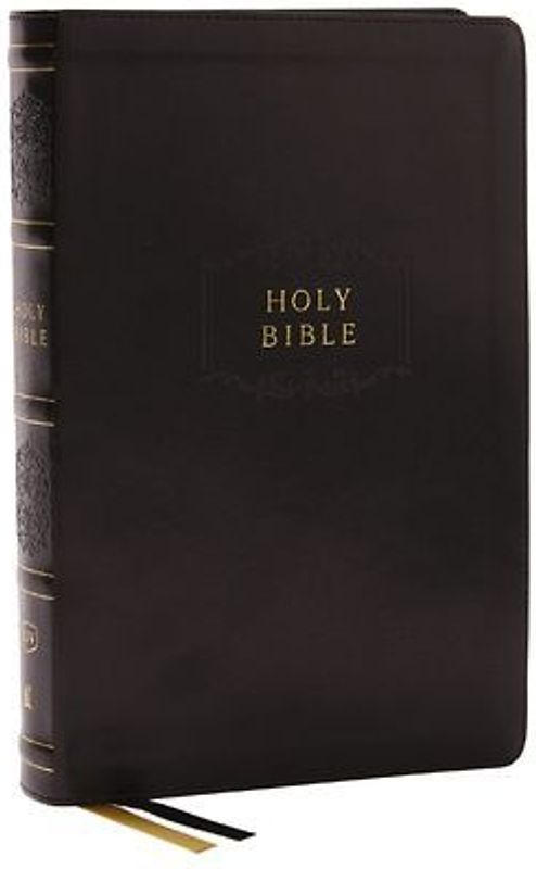 KJV Holy Bible with 73,000 Center-Column Cross References, Black Leathersoft, Red Letter, Comfort Print (Thumb Indexed): King James Version