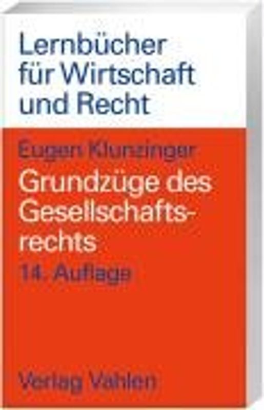 Grundzüge des Gesellschaftsrechts