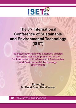 The 3rd International Conference of Sustainable and Environmental Technology (ISET)