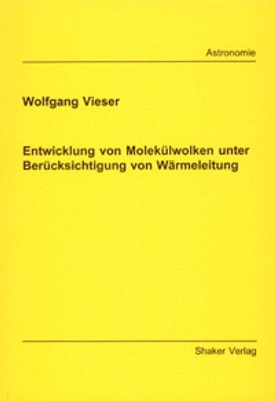Entwicklung von Molekülwolken unter Berücksichtigung von Wärmeleitung