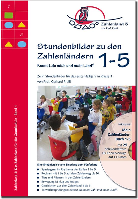 Stundenbilder zu den Zahlenländern 1 bis 5, Kennst du mich und mein Land?