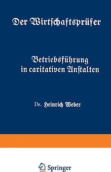 Betriebsführung in caritativen Anstalten