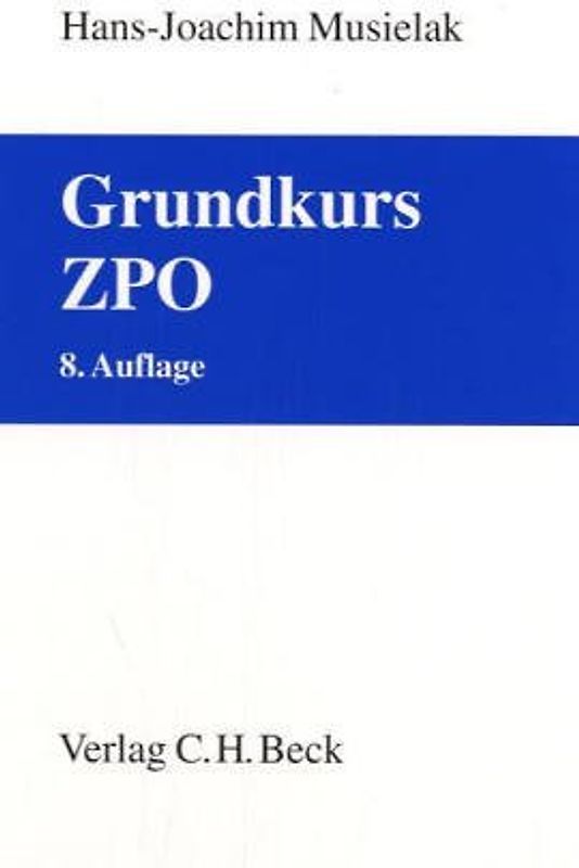 Grundkurs ZPO