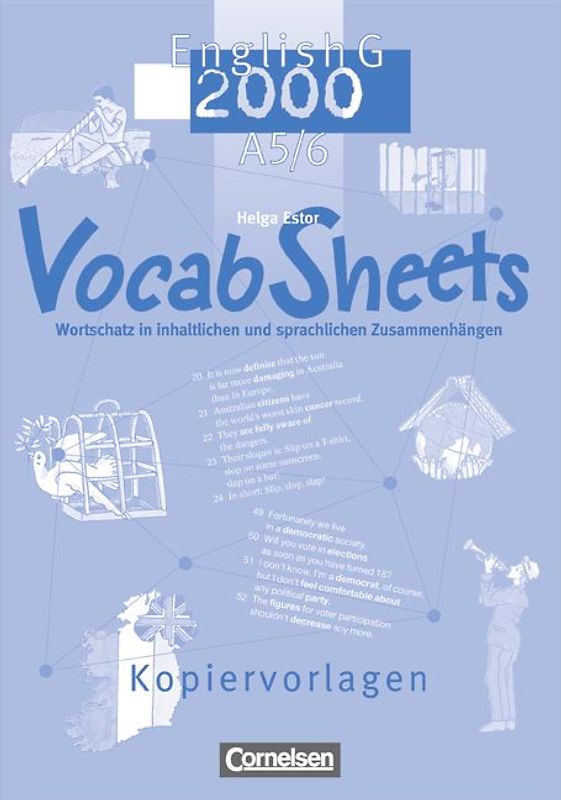 English G 2000. Ausgabe A / Band 5/6: 9./10. Schuljahr - Vocab Sheets