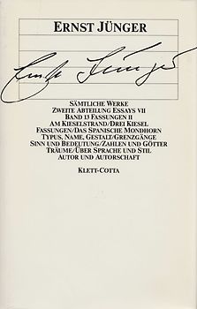 Sämtliche Werke / Fassungen II. Essays VII