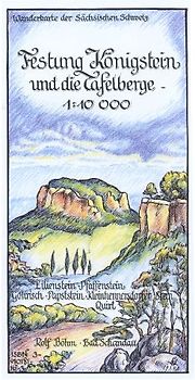 Festung Königstein und die Tafelberge 1:10000
