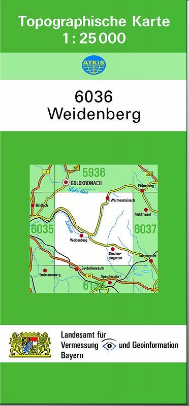 TK25 6036 Weidenberg