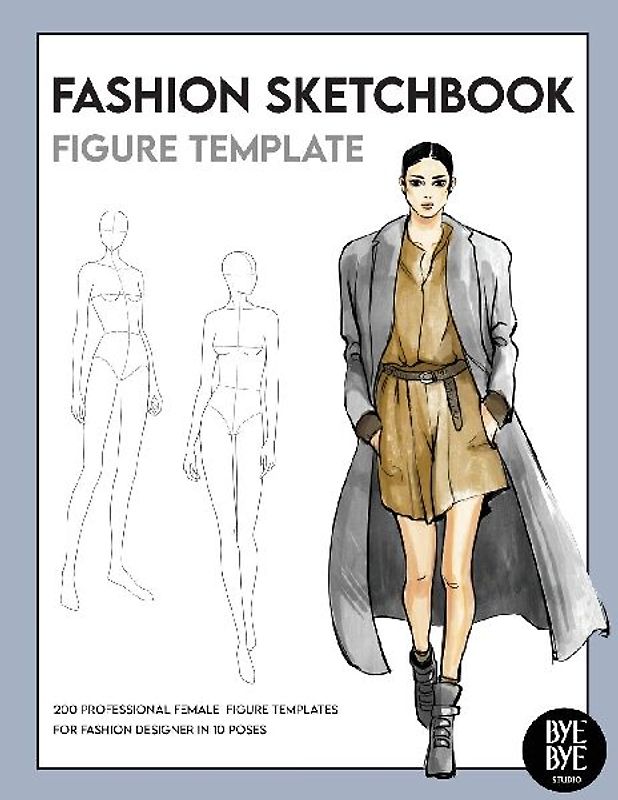 Fashion Sketchbook Female Figure Template