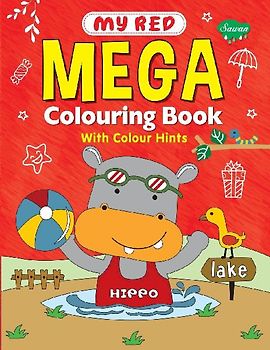 My Red Mega Colouring book