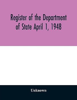 Register of the Department of State April 1, 1948