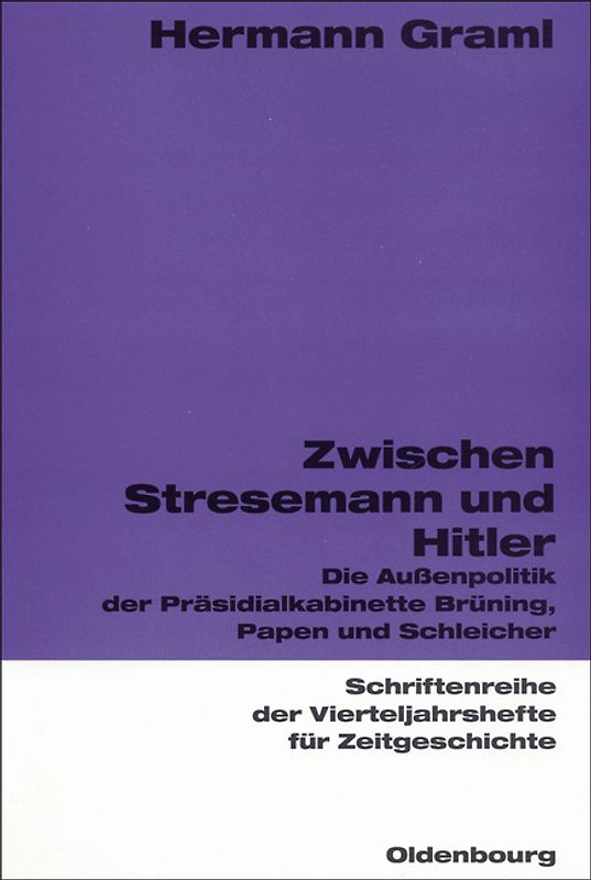 Zwischen Stresemann und Hitler