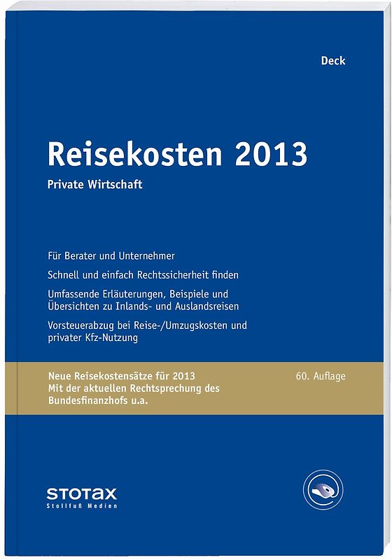 Reisekosten 2013 Private Wirtschaft