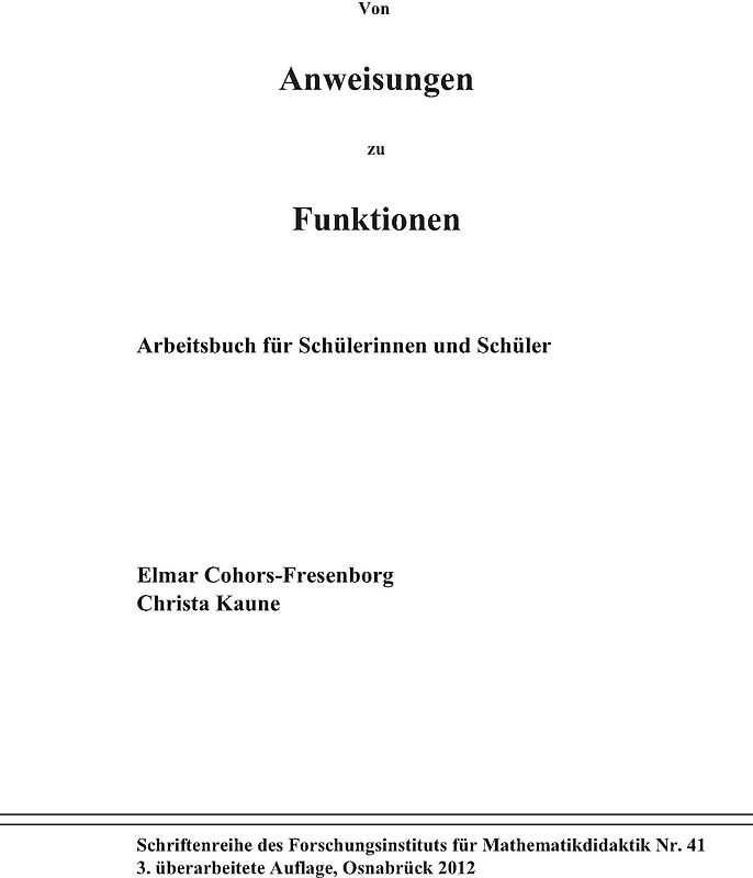 Von Anweisungen zu Funktionen