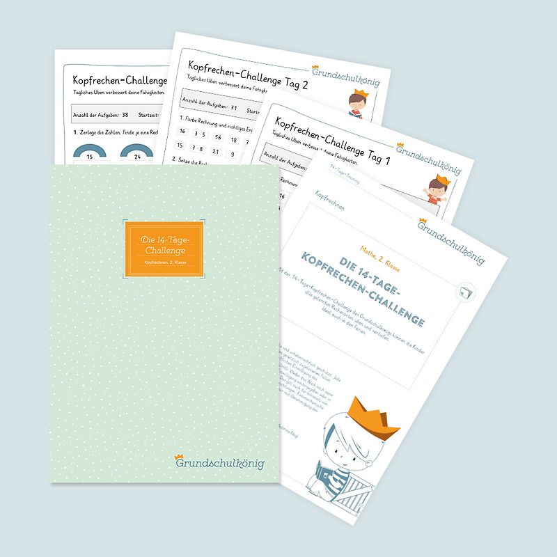 14-Tage-Kopfrechen-Challenge Zahlenraum 100
