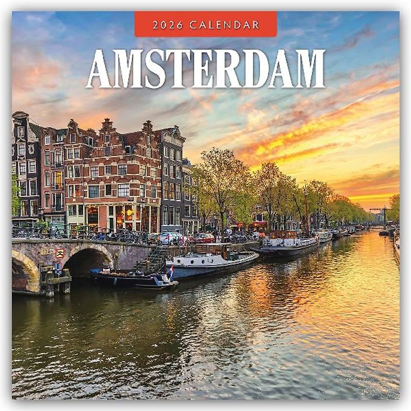 Amsterdam  2026 Square Wall Calendar