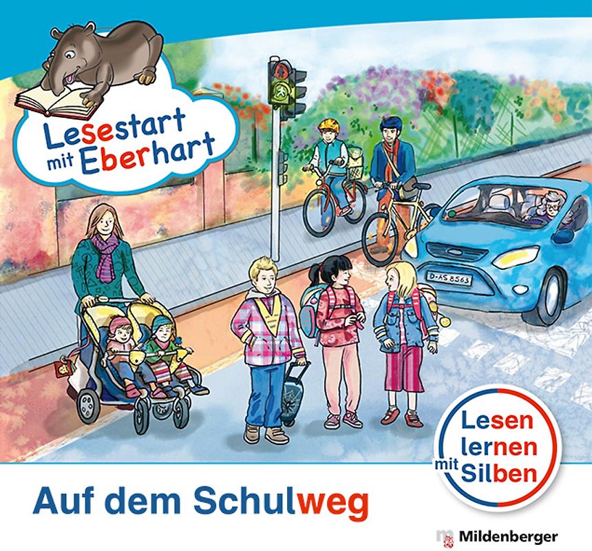 Lesestart mit Eberhart: Auf dem Schulweg. Themenhefte für Ersteleser - Sonderband, Lesestufe 4
