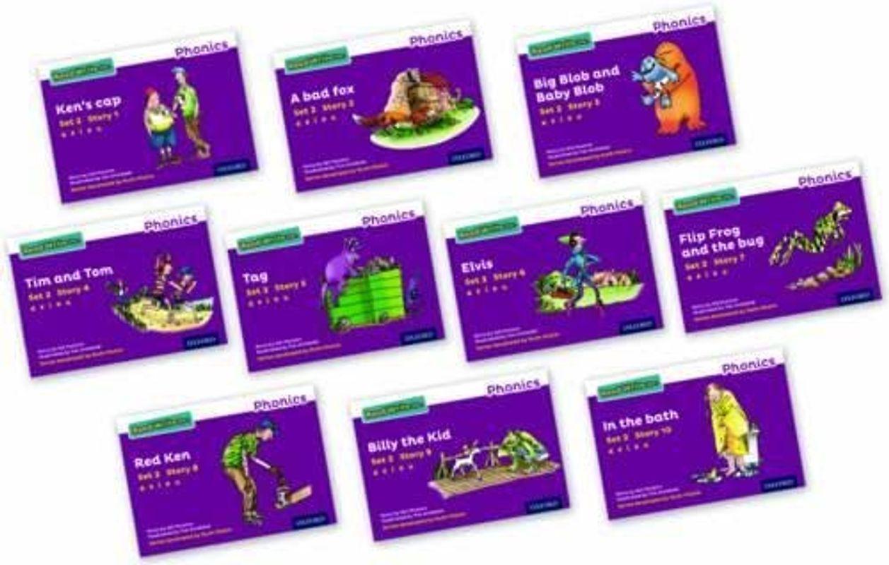 Read Write Inc - Phonics Set 2 Purple Story Books - Colour Pack of 10 (NC READ WRITE INC - PHONICS)