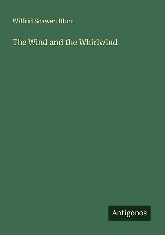 The Wind and the Whirlwind