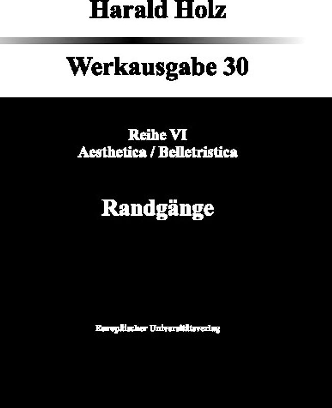Bd. 30 Randgänge