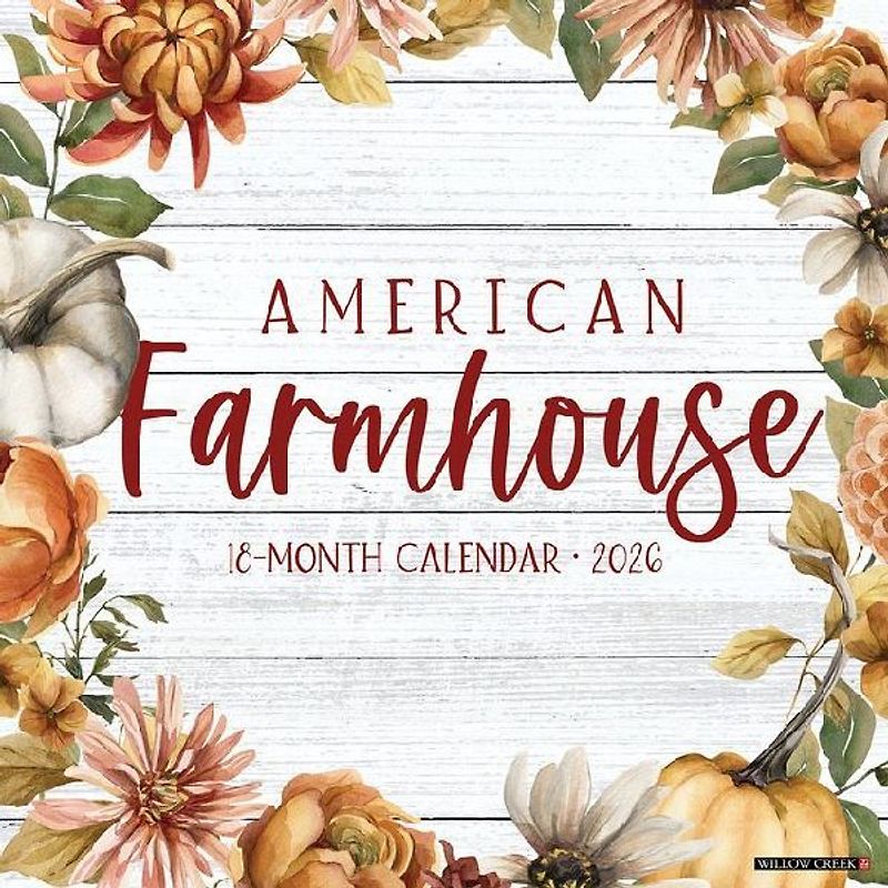 American Farmhouse 2026 12 X 12 Wall Calendar