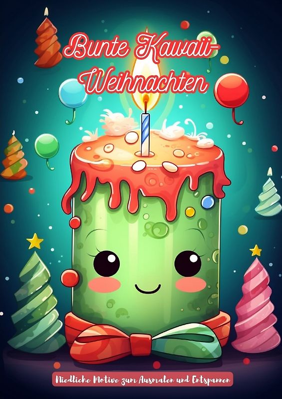 Bunte Kawaii-Weihnachten