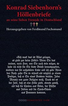 Konrad Siebenhorn’s Höllenriefe an seine lieben Freunde in Deutschland