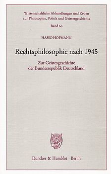 Rechtsphilosophie nach 1945.