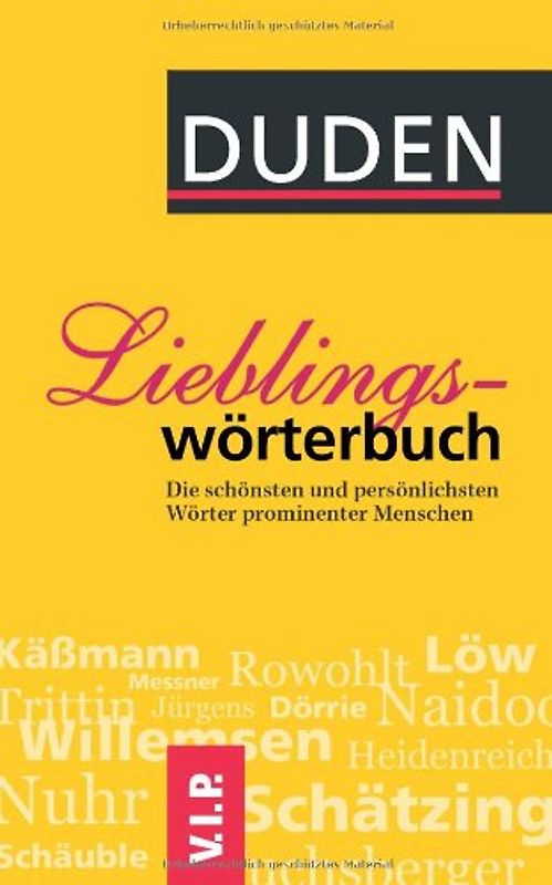 DUDEN - Das Lieblingswörterbuch