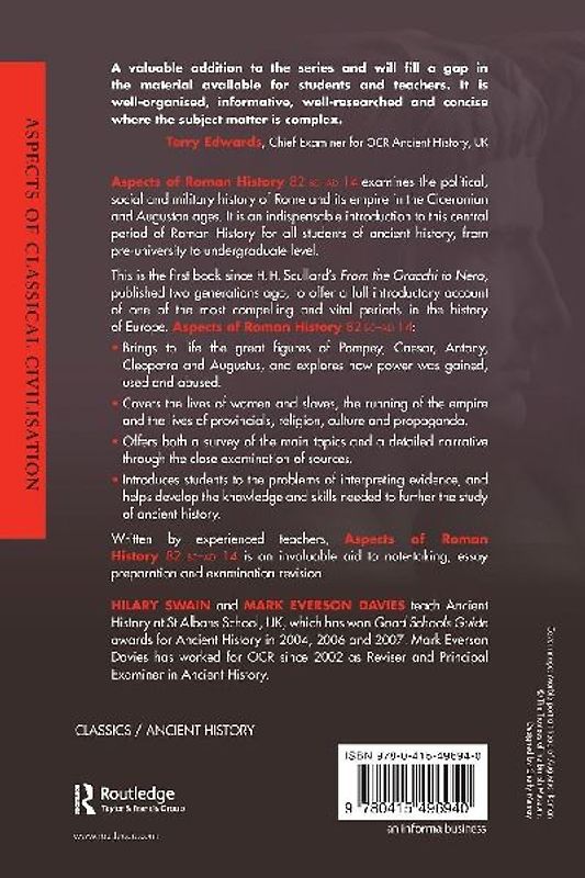 Aspects of Roman History 82BC-AD14