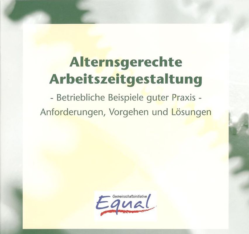 Alternsgerechte Arbeitszeitgestaltung
