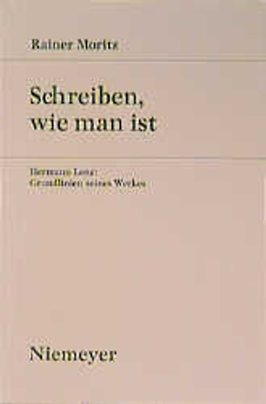 Schreiben, wie man ist