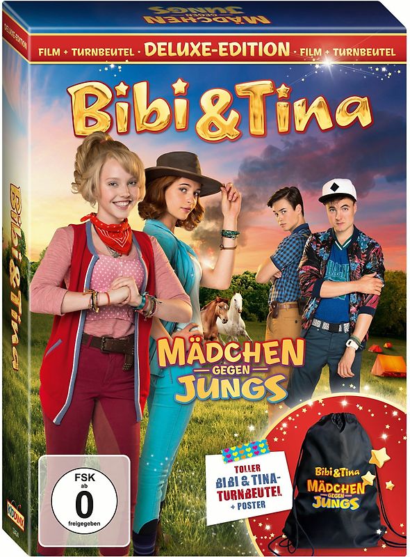 Bibi & Tina - Mädchen gegen Jungs [Deluxe-Edition mit Turnbeutel] DVD