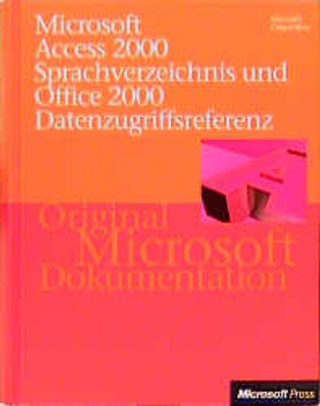 Microsoft Access 2000 Visual Basic Sprachverzeichnis