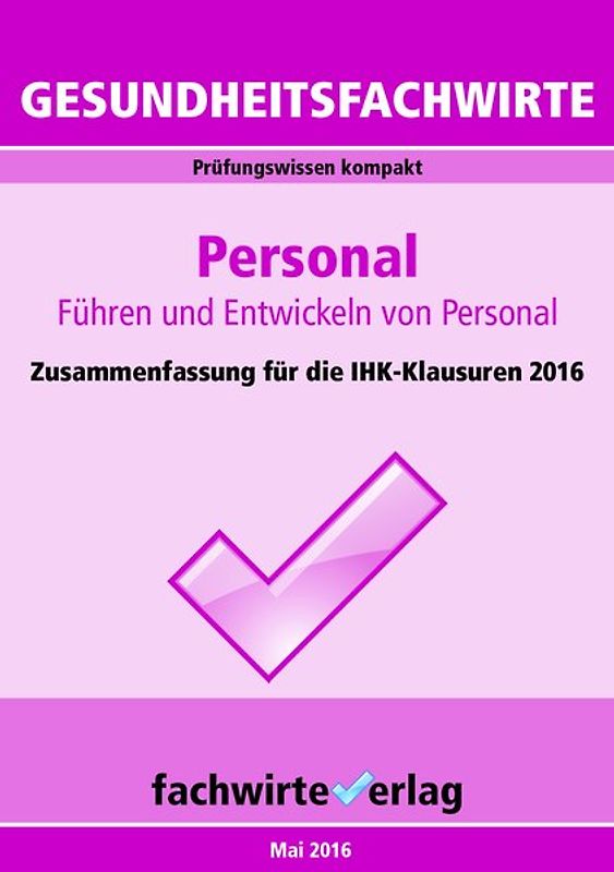 Gesundheitsfachwirte: Personal