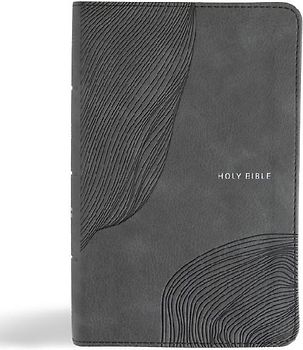 CSB Single-Column Compact Bible, Digital Study Edition, Charcoal Leathertouch