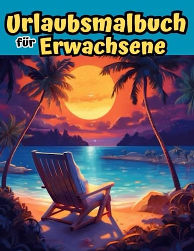 Urlaubsmalbuch für Erwachsene: 80+Urlaubsmotive zum Ausmalen, Entspannen und Träumen